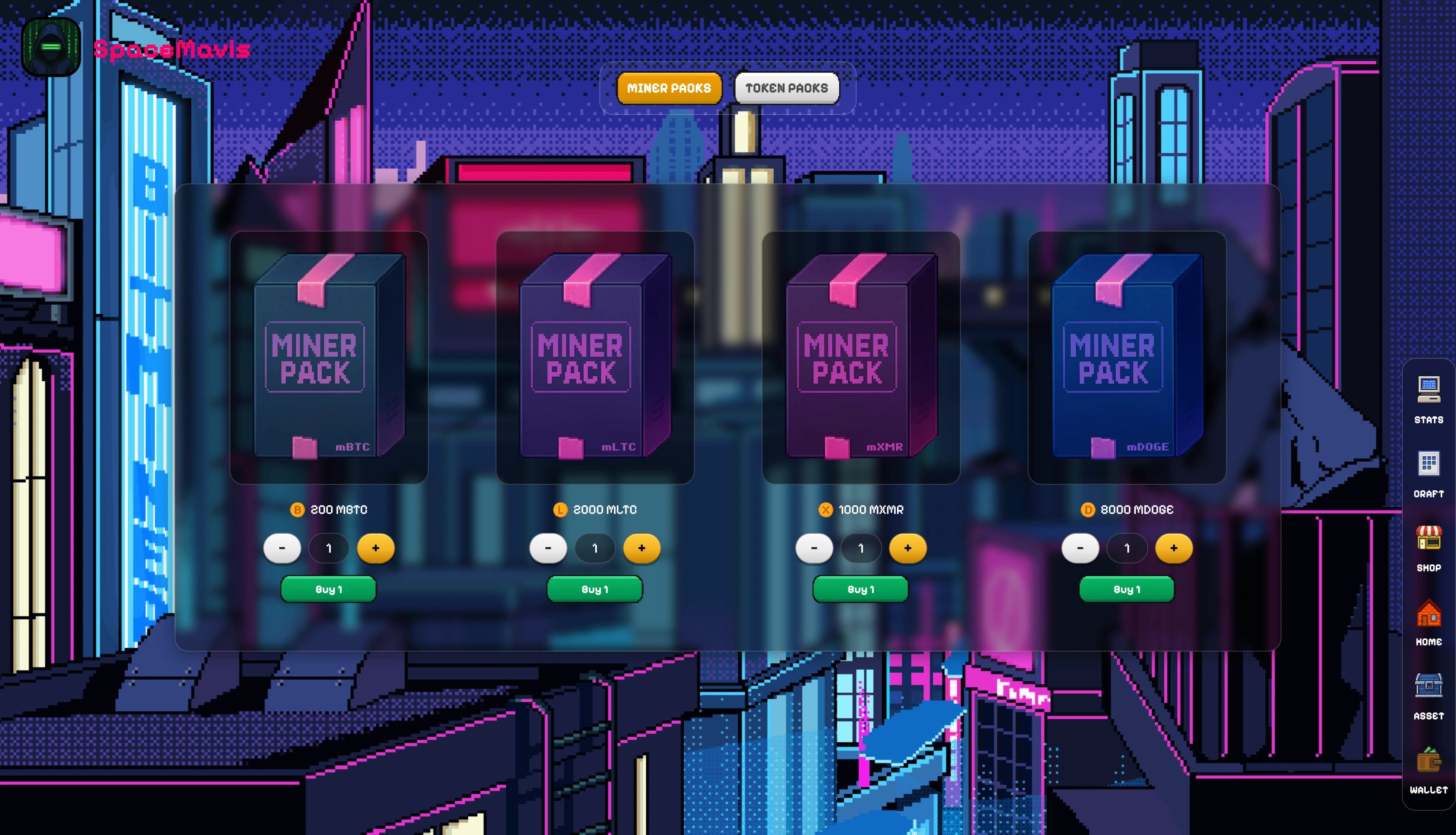 Bitminer gameplay screenshot 1 - mining simulator interface