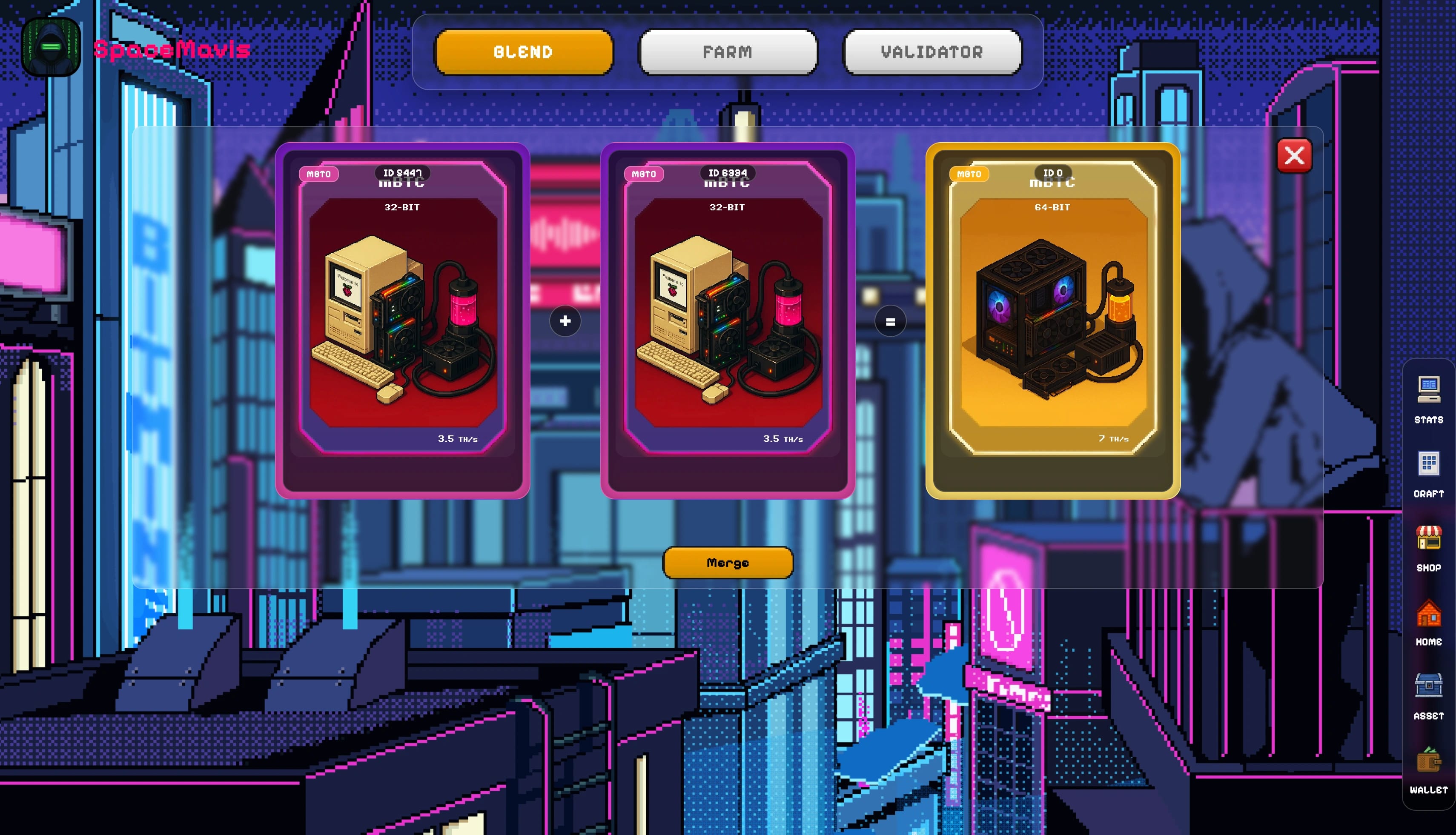 Bitminer gameplay screenshot 3 - mining simulator interface